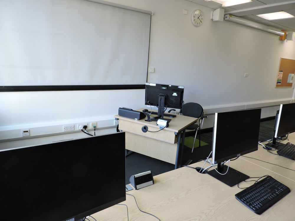 A computer desk