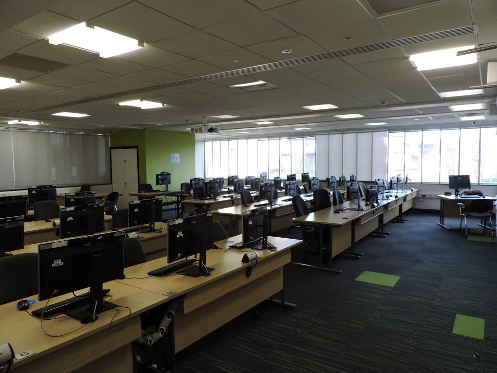 A computer room