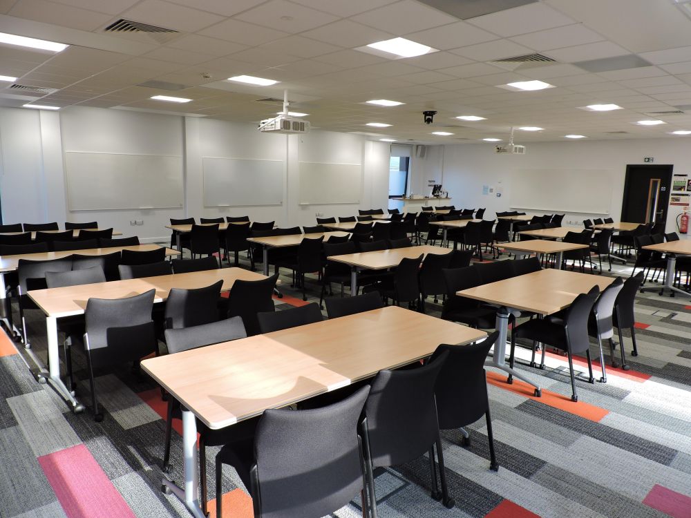 A large classroom