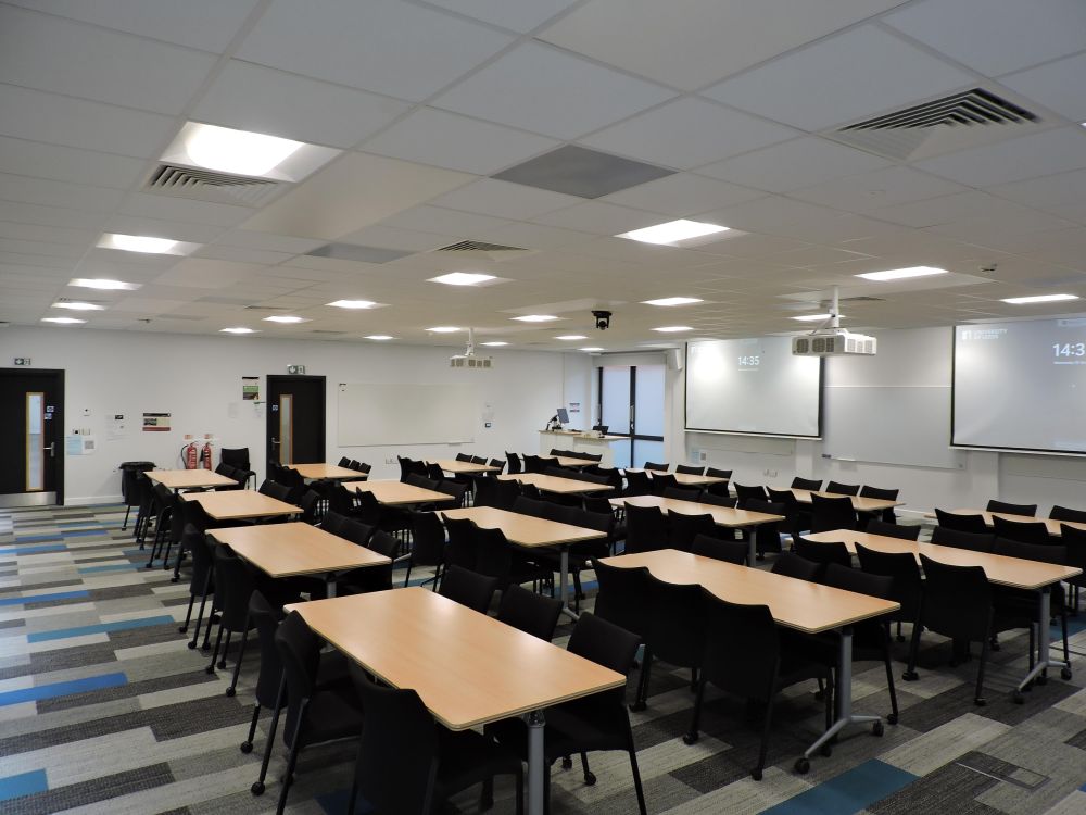 A large classroom