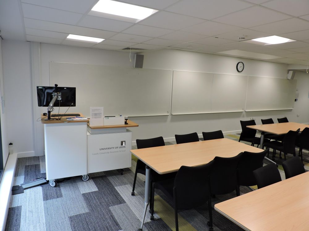 A classroom lectern