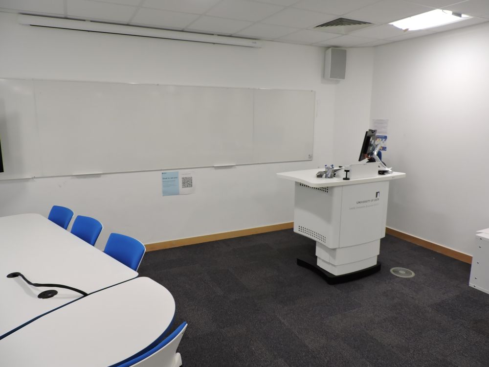 A room with lectern