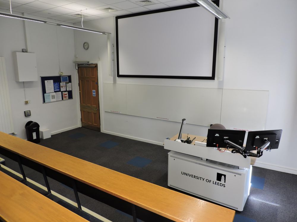 A lecture theatre with lectern