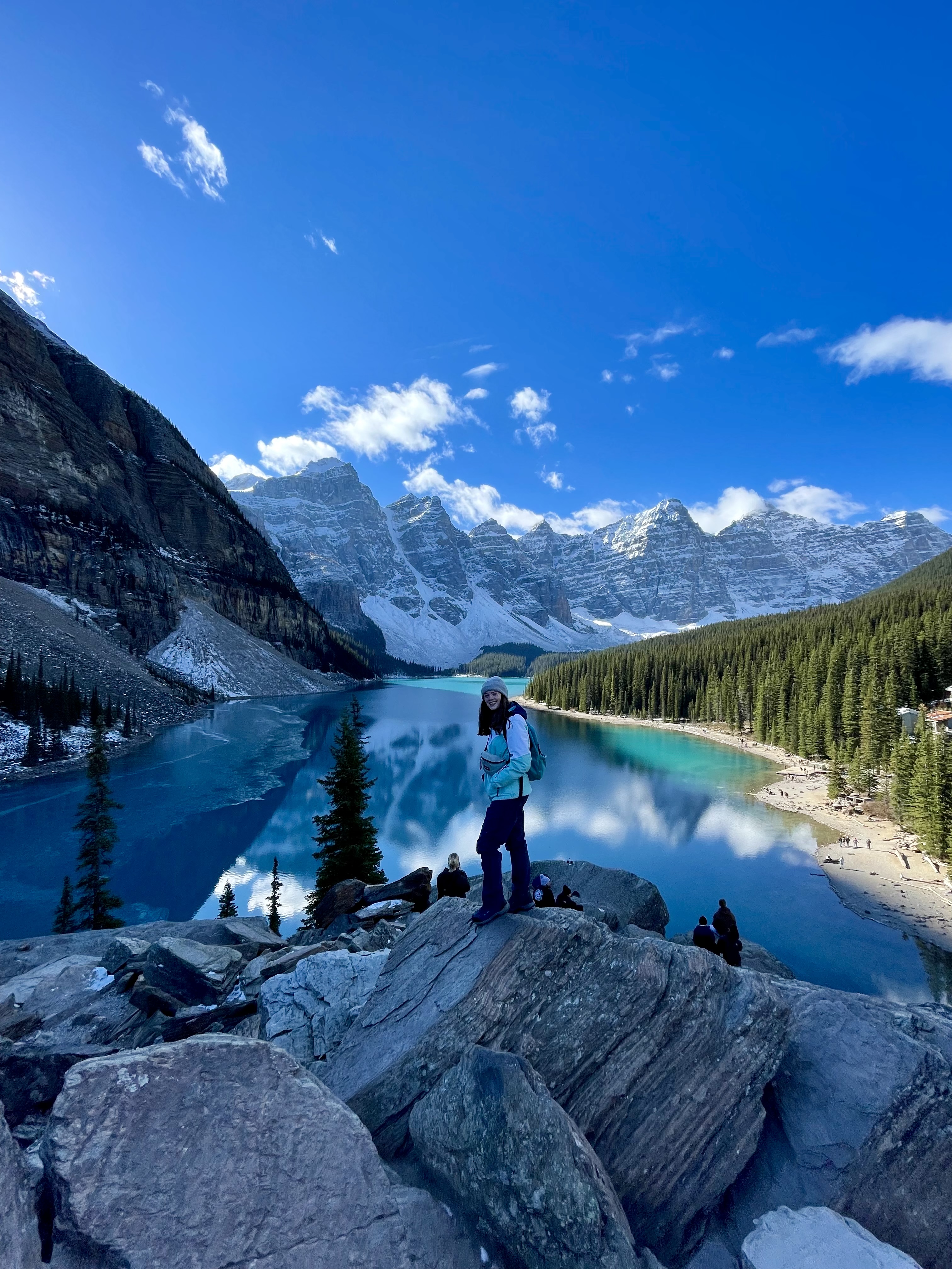 Student Eleanor in the picturesque Banff National Park.
