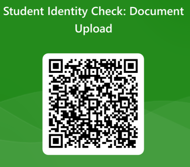 QR code for student identity check document upload 202324