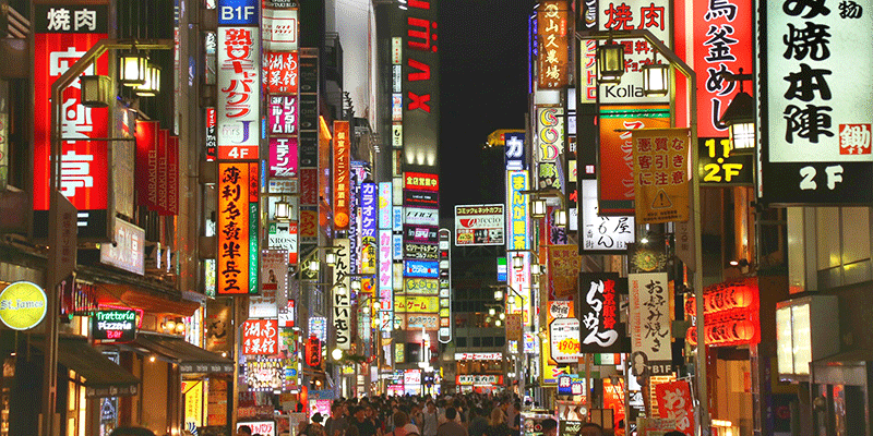 Neon light in Tokyo